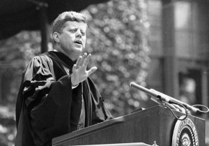 screen shot JFK commencement speech enemy of truth