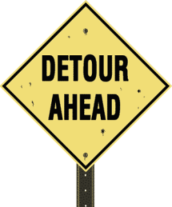 screen shot detour ahead