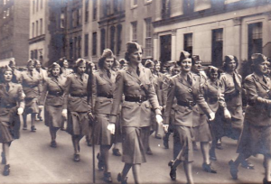 screen shot wacs marching through NY