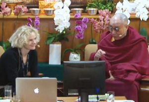 screen shot nora volkow and dali Lama